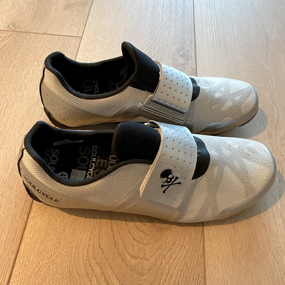 SoulCycle White and Black Athletic Shoes